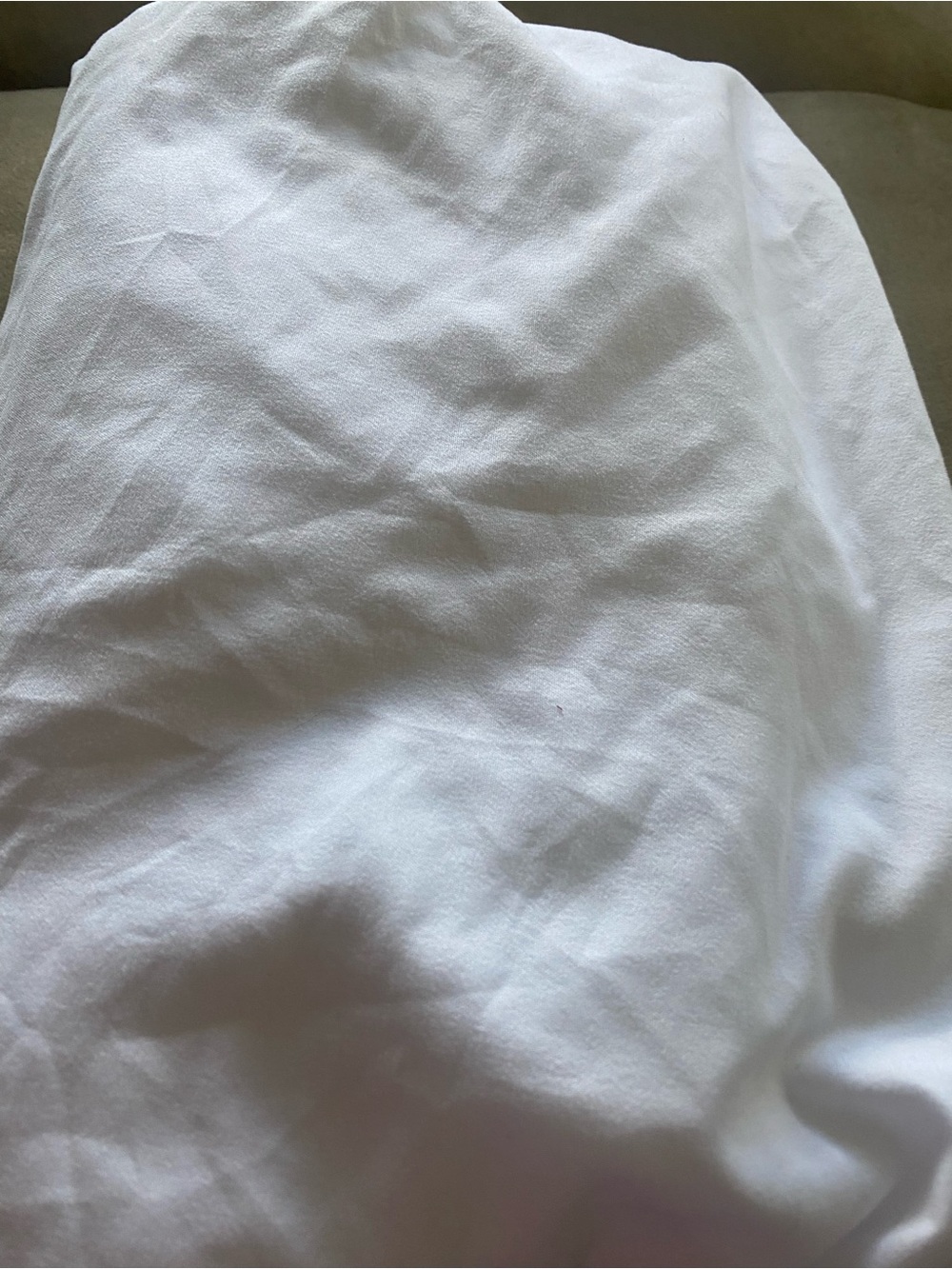 Out of package crib sheet  white polyester